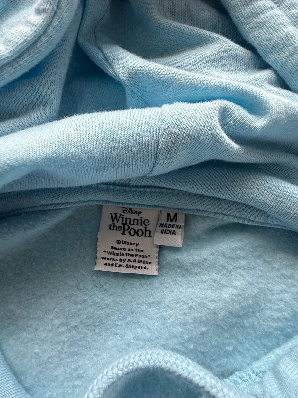 Disney Light Blue Winnie the Pooh Crewneck Hoodie -women’s - Picture 4 of 6